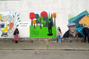 Los tres primeros murales del proyecto Somos