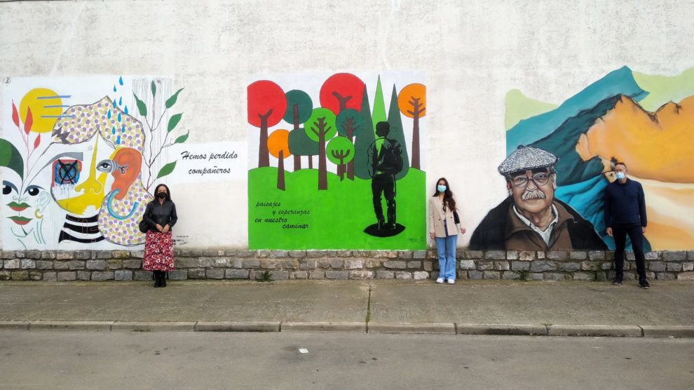 Los tres primeros murales del proyecto Somos