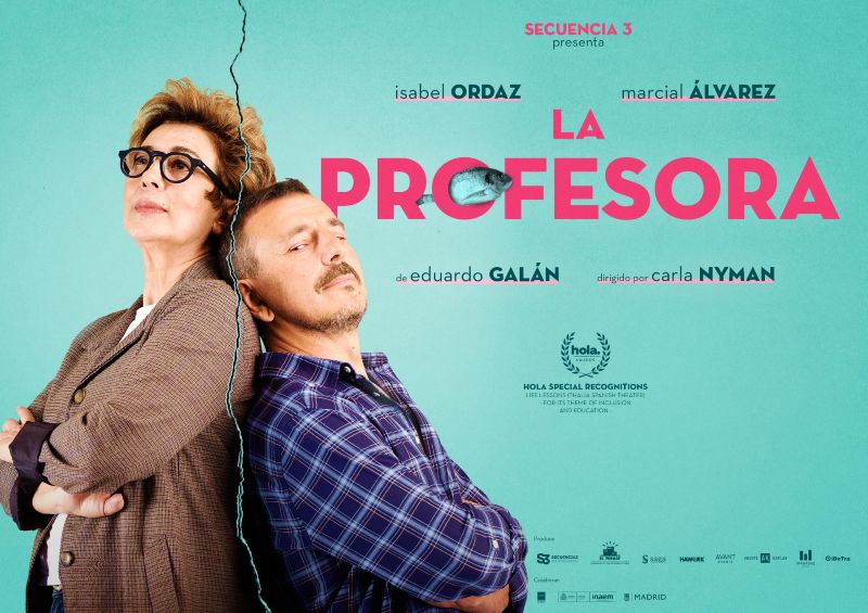 Isabel Ordaz y Marcial Álvarez llevan mañana sábado al Festival de Teatro de La Almunia la tragicomedia "La Profesora"