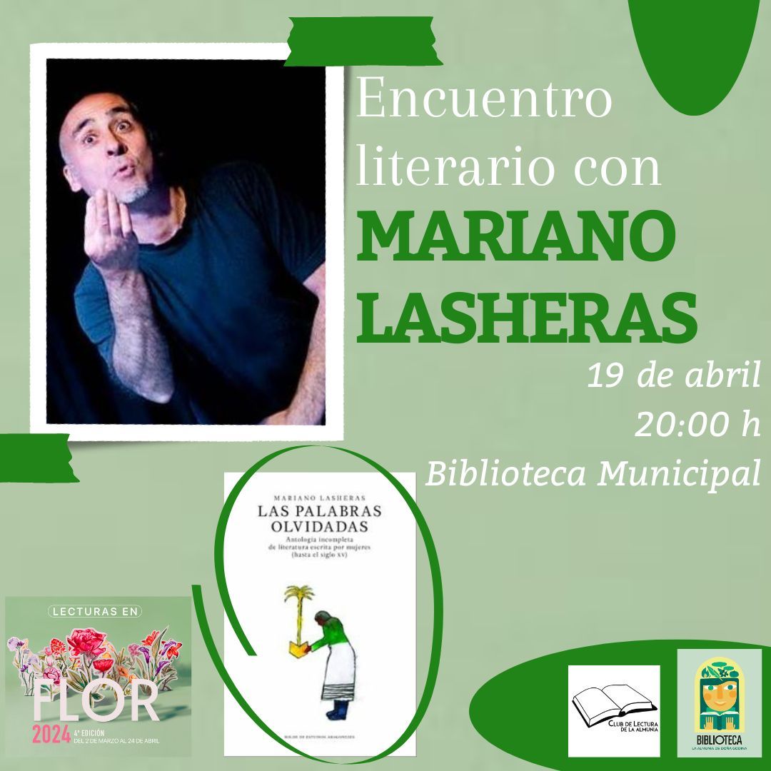 Encuentro literario con Mariano Lasheras - Lecturas en Flor 2024