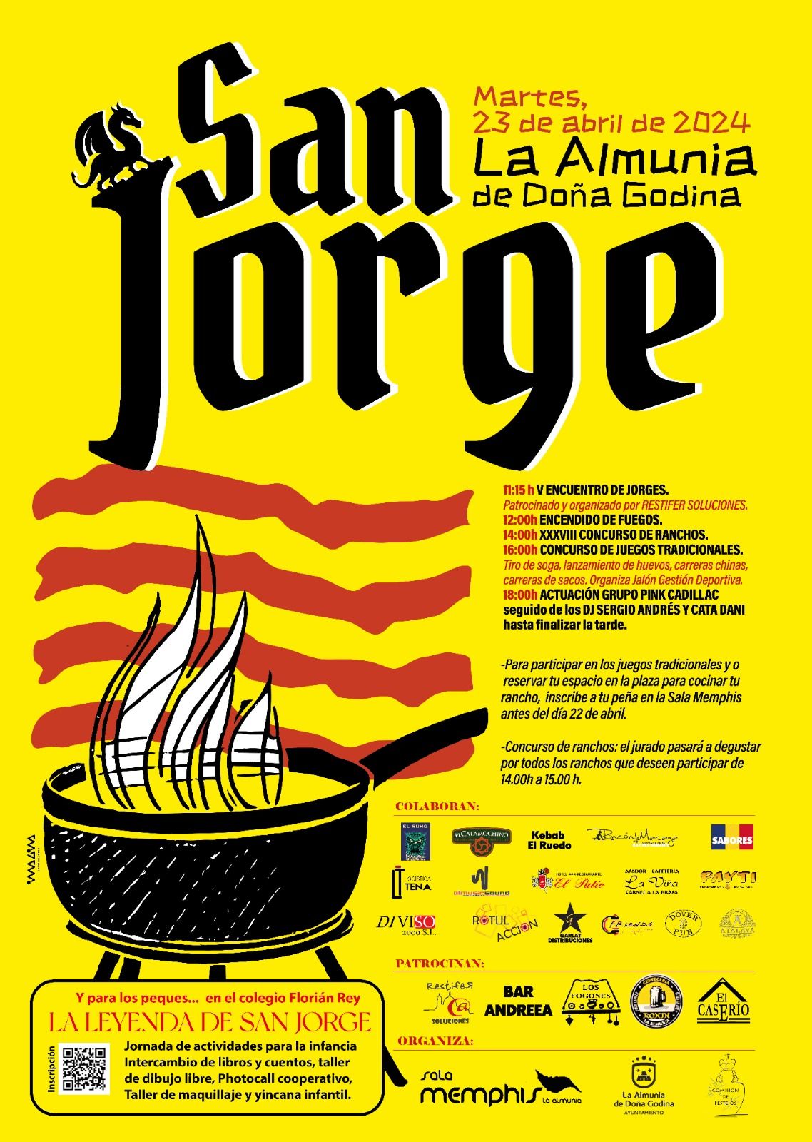 23 de Abril, Día de Aragón - Actos de celebración festividad San Jorge 2024 en La Almunia