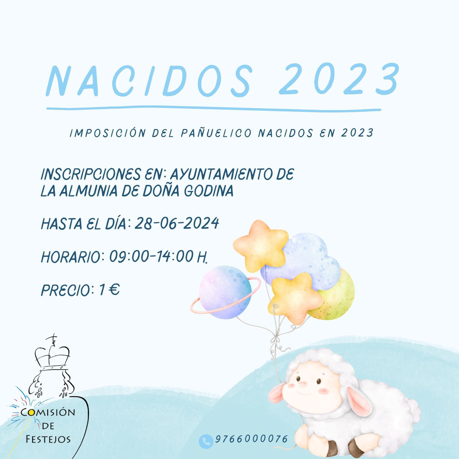 Inscripciones para el acto de imposición del Pañuelico para todos los niños y niñas nacidas en 2023